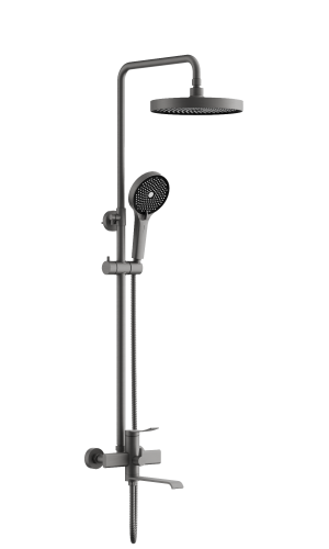 Душевая стойка BELZ B812 B24812-3 настенная цвет оружейная сталь