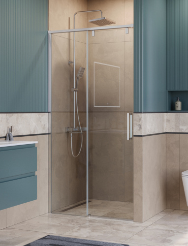Душевая дверь BelBagno SOFT CLOSE-1 SOFT_CLOSE-1-BF-1-110-C-Cr 110х200 стекло прозрачное профиль хром