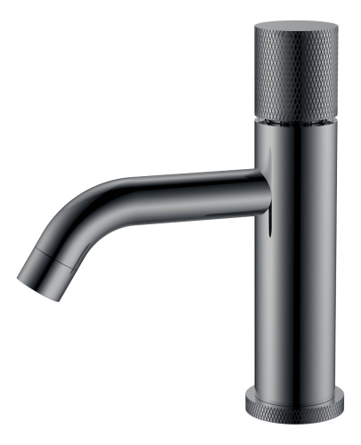 Смеситель Boheme Stick 121-SGM.2 на раковину графит глянцевый