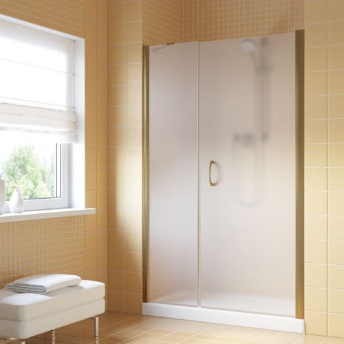 Душевая дверь Vegas-Glass EP-F-2 LUX EP-F-2 LUX 100 5 10 R 100х200 стекло матовое профиль бронза