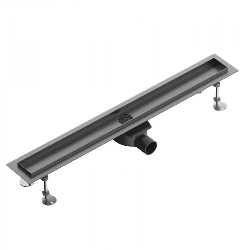 Душевой лоток Wonzon & Woghand WW-651800T-BGM 85х10 темный графит