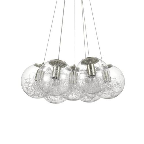 Люстра подвесная Ideal lux Mapa Sat (Мапа Сат) Mapa Sat SP7 Nickel