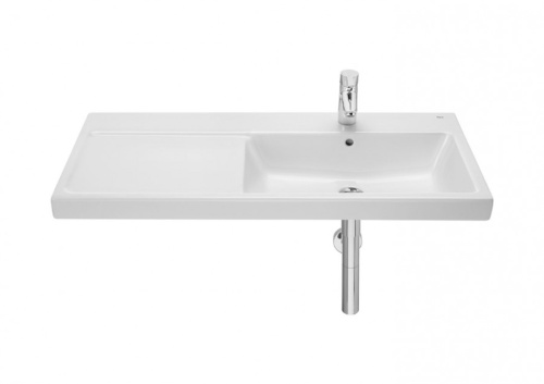Раковина из сантехнического фарфора Roca The Gap Plus 73270ME004 100х46 накладная цвет белый