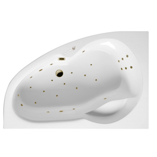 Ванна акриловая гидромассажная Excellent NEWA WAEX.NEL16.ULTRA.BR 160х95 пристенная асимметричная с каркасом