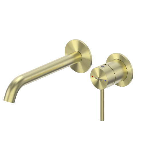 Смеситель Abber Wasser Kreis 316 AF8112BG-M встраиваемый в стену брашированное золото