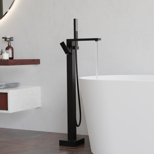Смеситель RGW Shower Panels 511405350-04 напольный черный