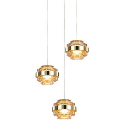 Светильник подвесной Delight Collection Indiana (Индиана) MD22030002-3A gold/champagne