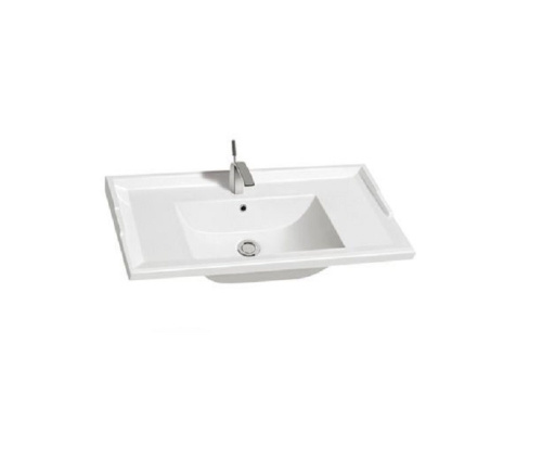 Раковина CeramaLux 92 см 840-90 встраиваемая цвет белый