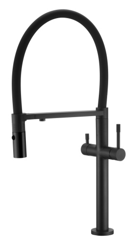 Смеситель для кухни Boheme Uno 115-B на мойку черный