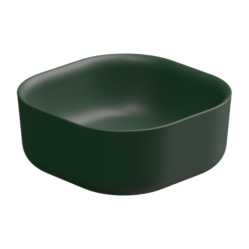 Раковина GSG Ceramic Design Hit! 42см HILAVQU42036 накладная цвет болотный