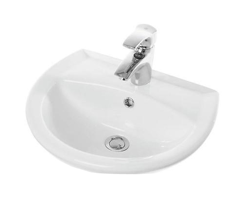 Раковина Sanita Аттика 48 см WB.PD/Attica/48-C/WHT.G/S1 подвесная цвет белый