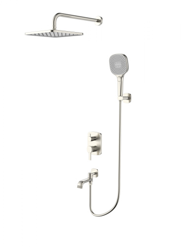 Душевая система Wonzon & Woghand Tetra WW-841224-BN встраиваемая в стену цвет никель