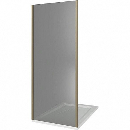 Душевая перегородка Good Door JAZZE ДЖ00044 100х185 стекло тонированное профиль хром глянцевый