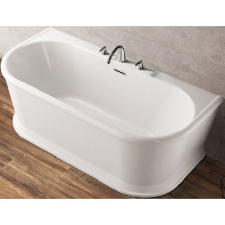Ванна акриловая BelBagno BB408-1700-800 170х80 пристенная овальная