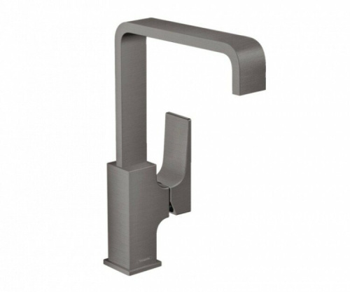 Смеситель Hansgrohe Metropol 32511340 на раковину/столешницу хром черный шлифованный/брашированный