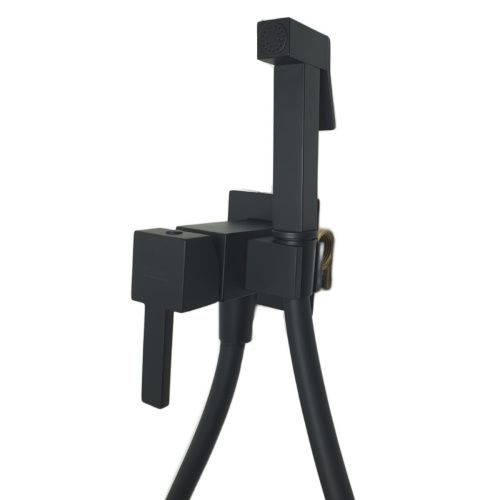 Гигиенический душ со смесителем Webert Pegaso PE870303560 черный