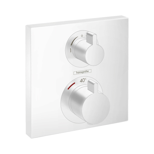 Смеситель Hansgrohe 15714700 настенный встраиваемый белый матовый с термостатом