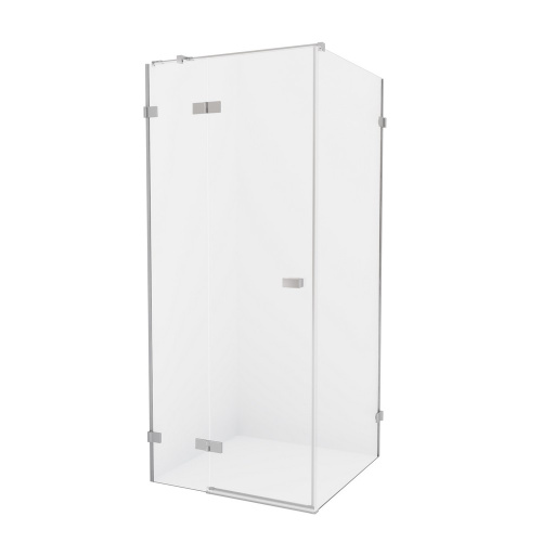 Душевой уголок New Trendy AVEXA Chrome EXK-1461 80х100 стекло прозрачное профиль хром глянцевый
