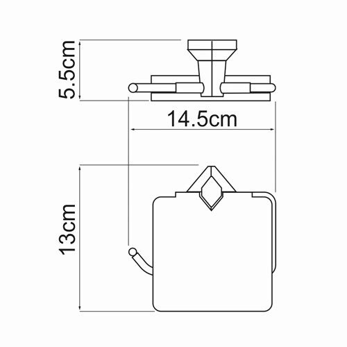 Бумагодержатель WasserKRAFT 1125 - фото 4 Бумагодержатель WasserKRAFT 1125 - фото 4