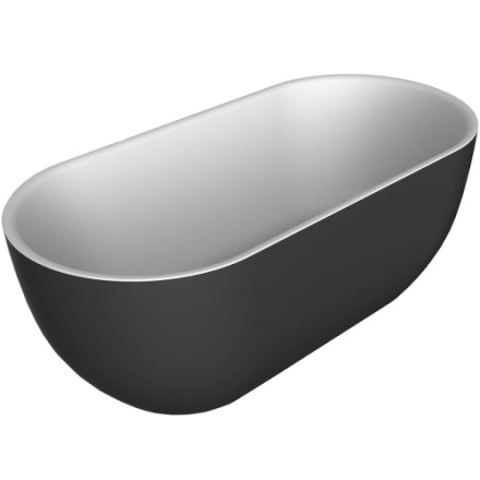Ванна акриловая BelBagno BB70-1500-800-W/NM 150х80 отдельностоящая овальная