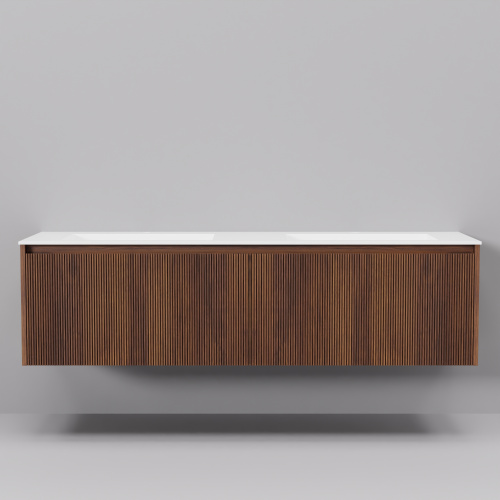 Тумба с раковиной ArtDecco Camilla (Камилла) ACM15W22D100 150x45x40 подвесная цвет черный орех