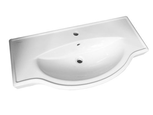 Раковина Sanita Luxe Classic (Sanita Luxe) 91 см WB.FN/Classic/90-C/WHT.G/S1 накладная цвет белый