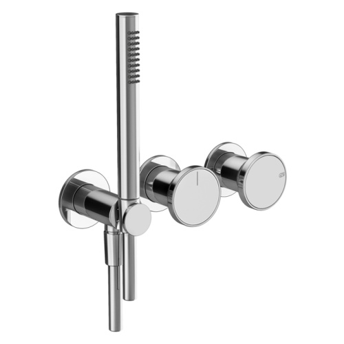 Смеситель для душа Gessi Origini 66036#031 встраиваемый в стену хром (внешняя часть)
