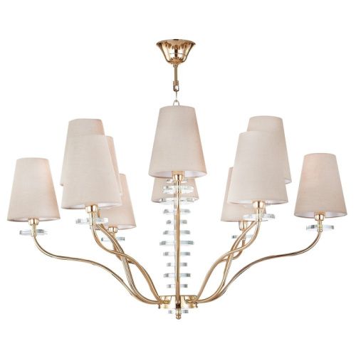Люстра подвесная Crystal Lux Armando Gold (Армандо Голд) ARMANDO SP6+6 GOLD