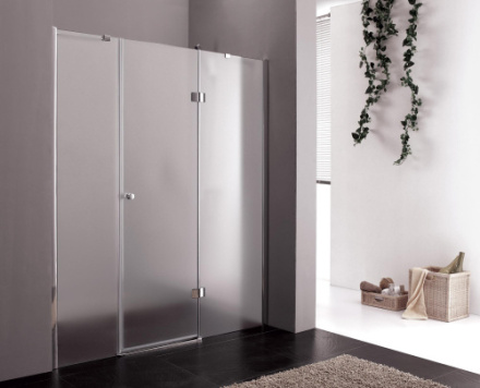 Душевая дверь Cezares VERONA VERONA-W-B-13-60+60/60-P-Cr-R 180х195 стекло рифленое профиль хром глянцевый