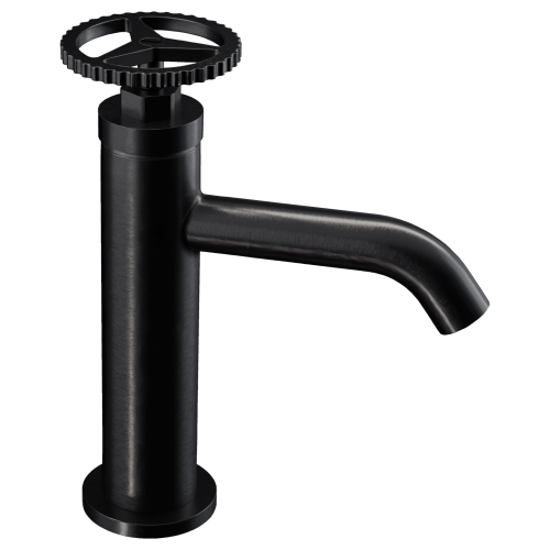 Смеситель Remer Chrono CH12CFP на раковину черный брашированный хром