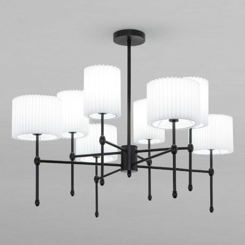 Люстра на штанге Eurosvet Notturno (Ноттурно) 60162/8 черный Smart