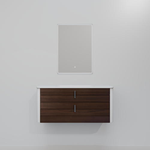 Тумба с раковиной+зеркало Art Decco Gabriella (Габриелла) AGB09W24S1M0 90x45x40 подвесная цвет черный орех