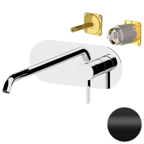 Смеситель для раковины Remer Metrica MC15LKBNO встраиваемый в стену черный