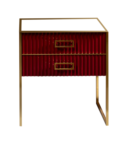 Тумба под раковину Armadi Art Monaco 866-080-RG 80х50х84 напольная цвет бордовый глянцевый