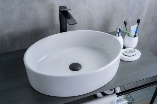 Раковина Gid Lago 50 см 51106 накладная цвет белый