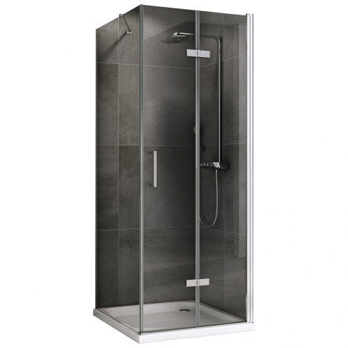 Душевой уголок Abber Zart AG08100P-S91 90х100 стекло прозрачное профиль хром глянцевый без поддона