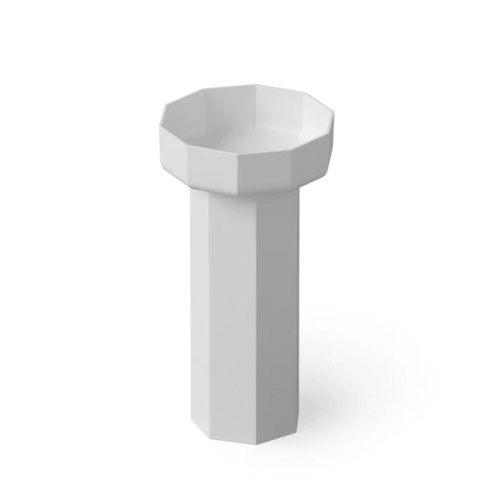 Раковина керамическая Dea Design Pedestal Basin DD2025 480 18 50х50 напольная цвет белый без отверстий под смеситель