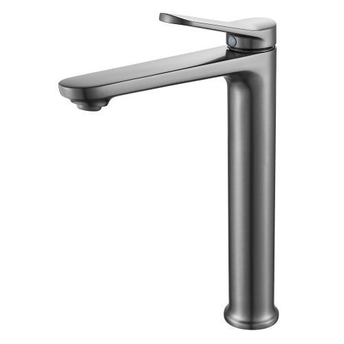 Смеситель для раковины Shevanik S43T S4311T на столешницу оружейная сталь