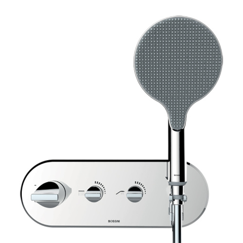 Смеситель для душа Bossini Apice Z00521.030 встраиваемый в стену хром (внешняя часть) с термостатом