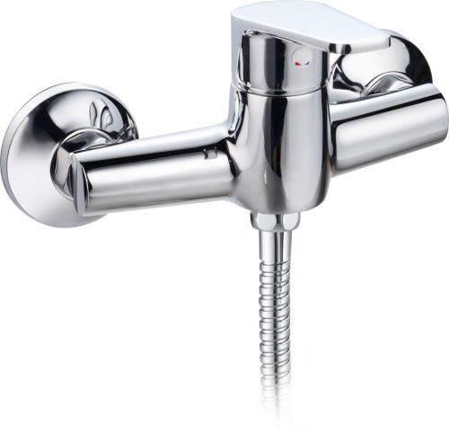 Смеситель для ванны и душа Voda Level LV80 настенный хром