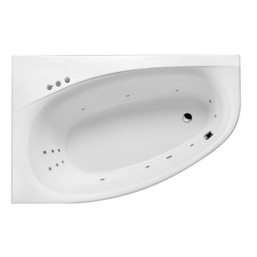 Ванна акриловая гидромассажная Excellent KAMELEON WAEX.KML17.SMART.CR 170х110 пристенная асимметричная с каркасом