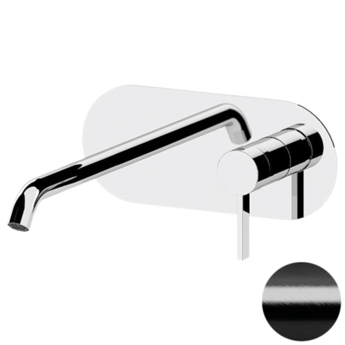 Смеситель для раковины Remer Metrica MC15LCFP встраиваемый в стену черный