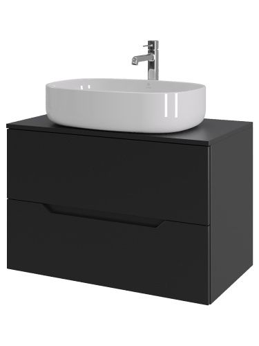 Тумба с раковиной Orange Line Li-80TubMDF+B08-600W 81х46х69