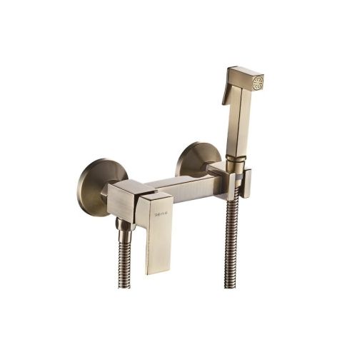 Гигиенический душ со смесителем Shevanik S137Q бронза