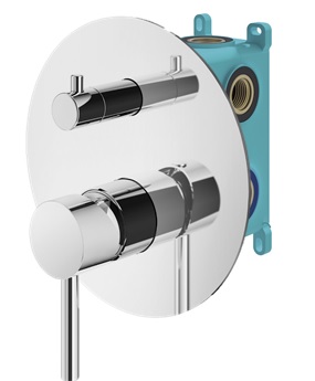 Смеситель для душа Plumberia Selection Ixo KIT1901CR встраиваемый хром