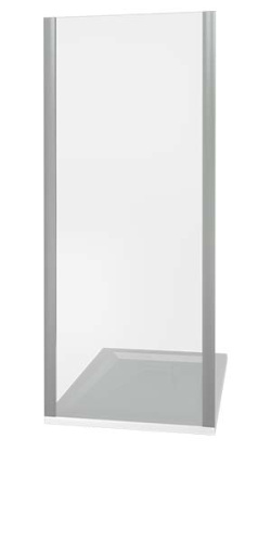 Душевая перегородка Good Door LATTE ЛА00036 70х185 стекло прозрачное профиль белый