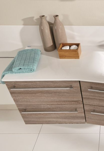 Тумба под раковину Puris Swing UTA36501M(786/186) 50х50х48 подвесная цвет дуб трюфель