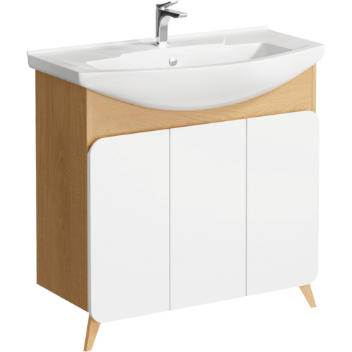 Тумба под раковину Aqwella Basic BAS0108DZ 83x36x81,5 напольная