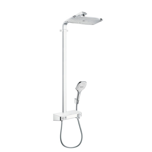 Душевая стойка Hansgrohe Raindance Select 27288400 настенная цвет хром/белый с термостатом