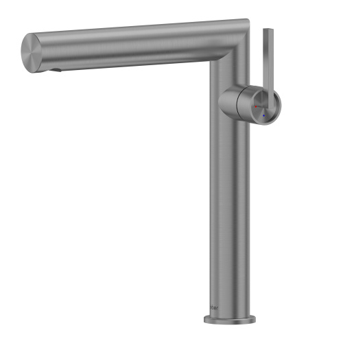 Смеситель Abber Perfekte 316 AF8A11BGG-L на раковину оружейная сталь брашированная